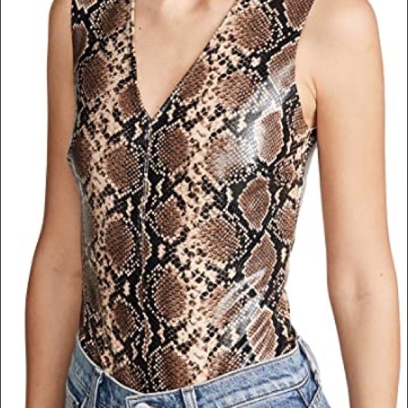 NWT! - Commando | Faux Leather Animal Bodysuit - Picture 6 of 7